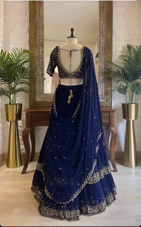 Stunning Double Ruffle Lehenga