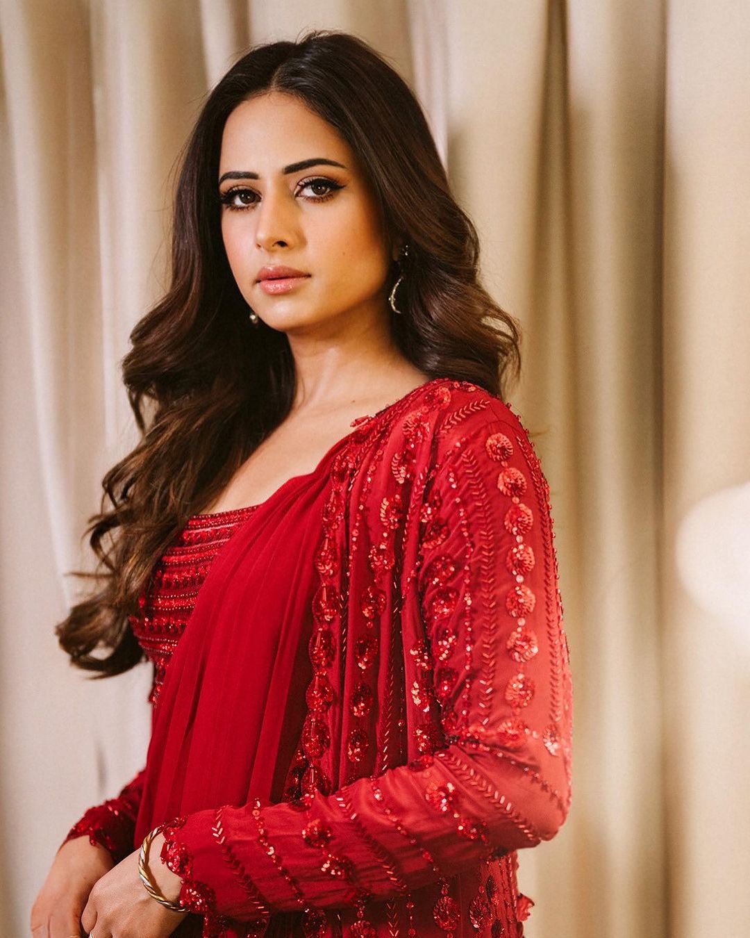 Lal Rang Soiree Jacket Style Saree