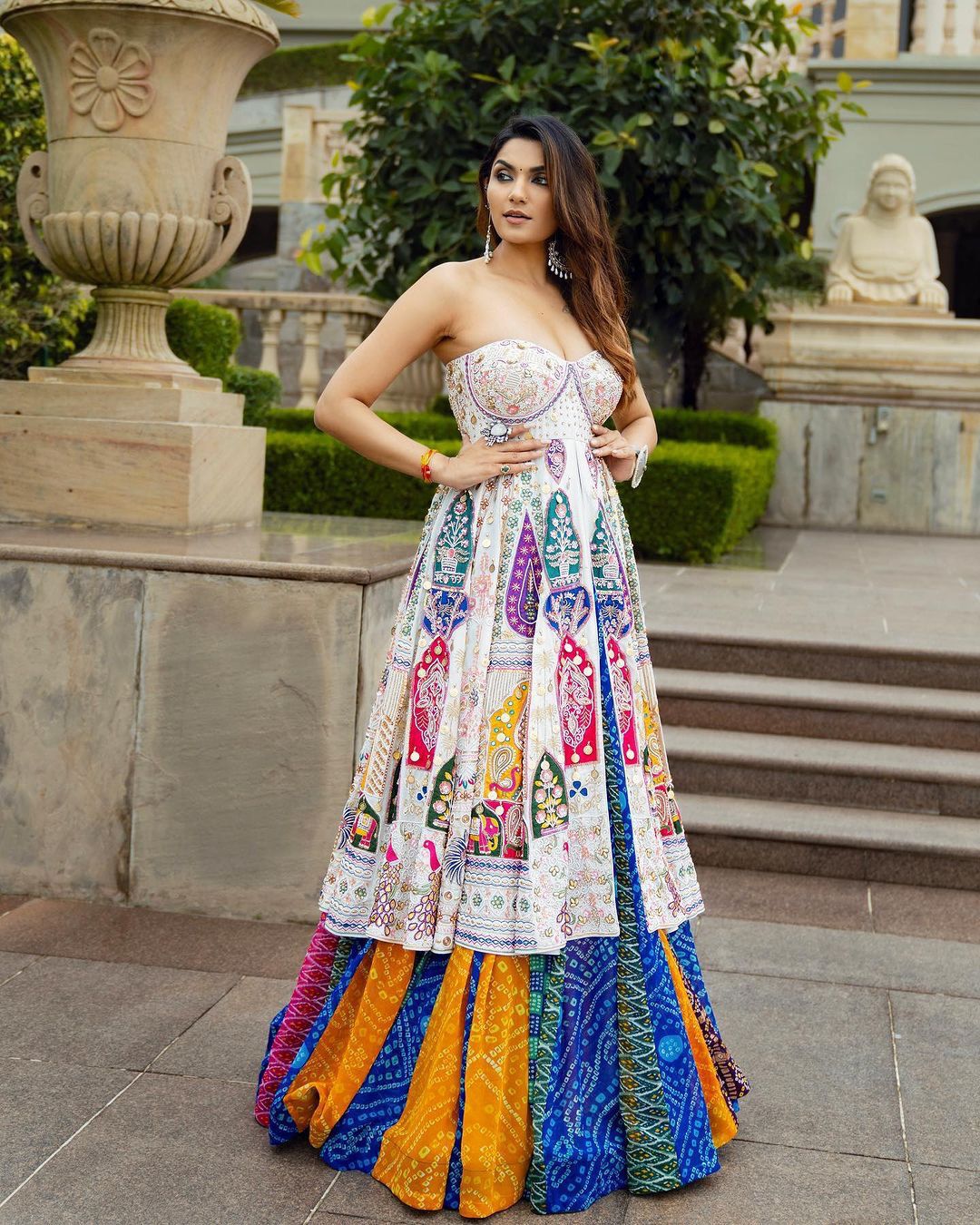 Anokhi Ada Navratri Lehenga Choli (With Sleeves)