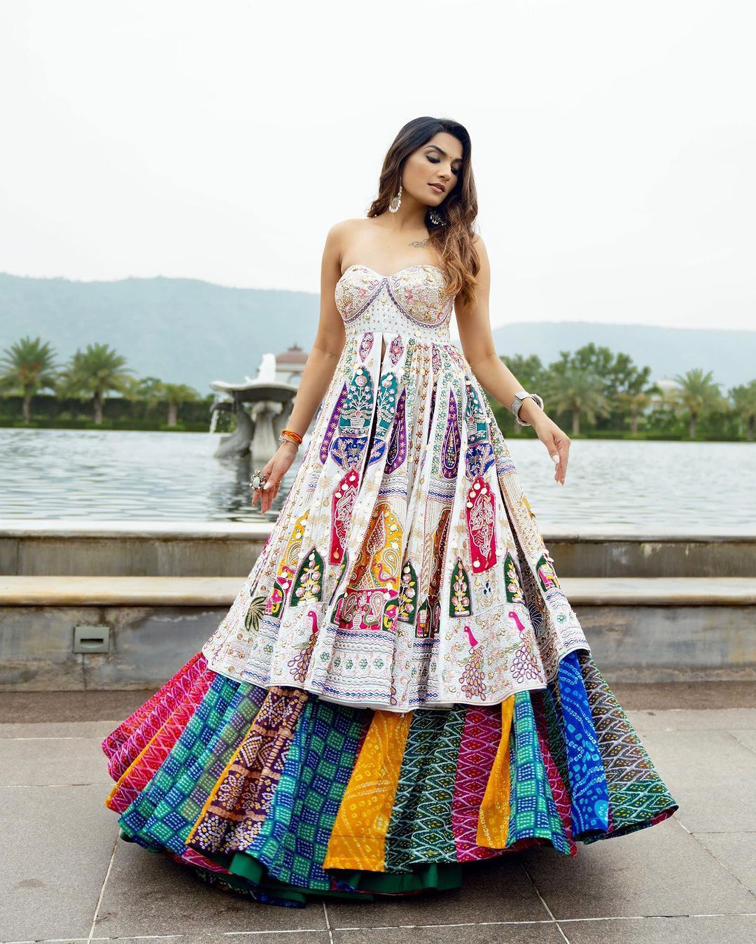 Anokhi Ada Navratri Lehenga Choli (With Sleeves)