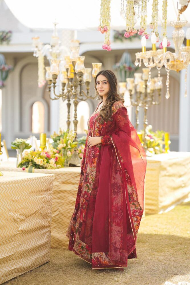 Ethereal Elegance Gown With Dupatta