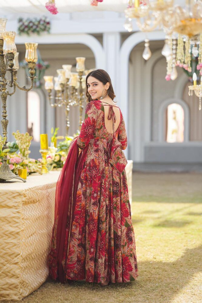 Ethereal Elegance Gown With Dupatta