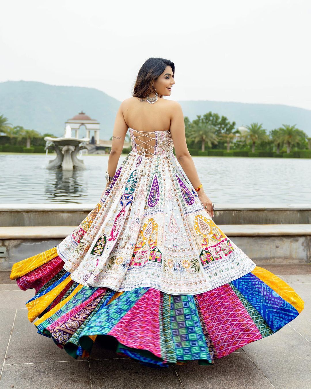 Anokhi Ada Navratri Lehenga Choli (With Sleeves)
