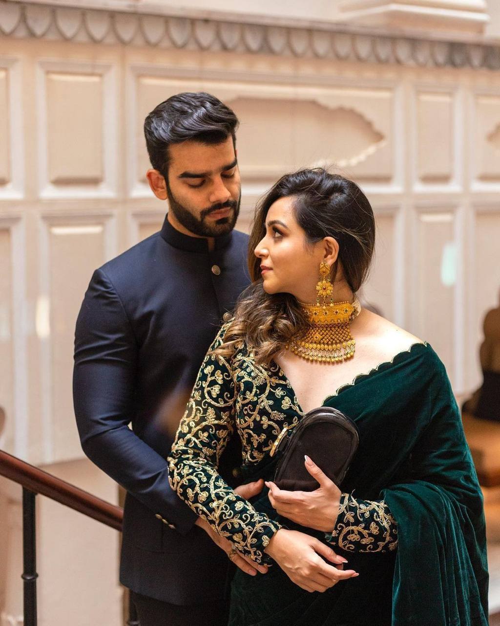 Elegant Velvet Saree