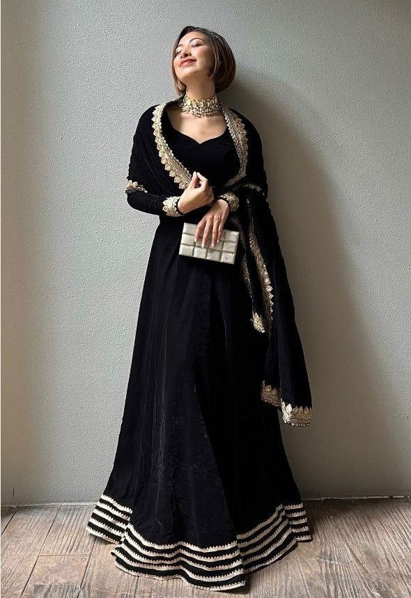 Bridesmaids Velvet Lehenga Choli (Winter Collection 2023)