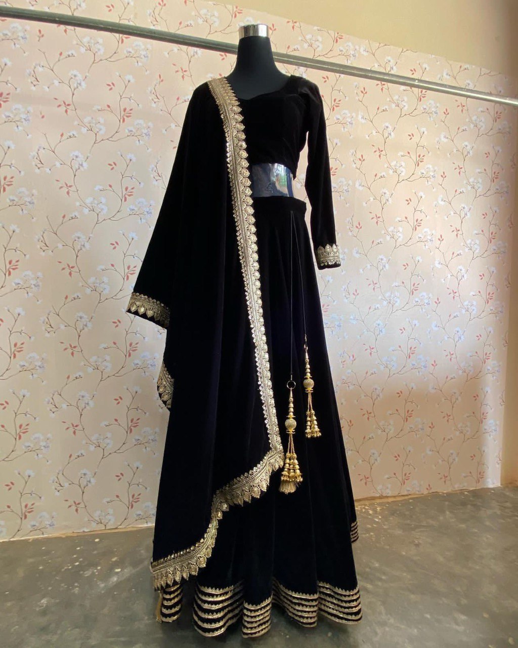 Bridesmaids Velvet Lehenga Choli (Winter Collection 2023)