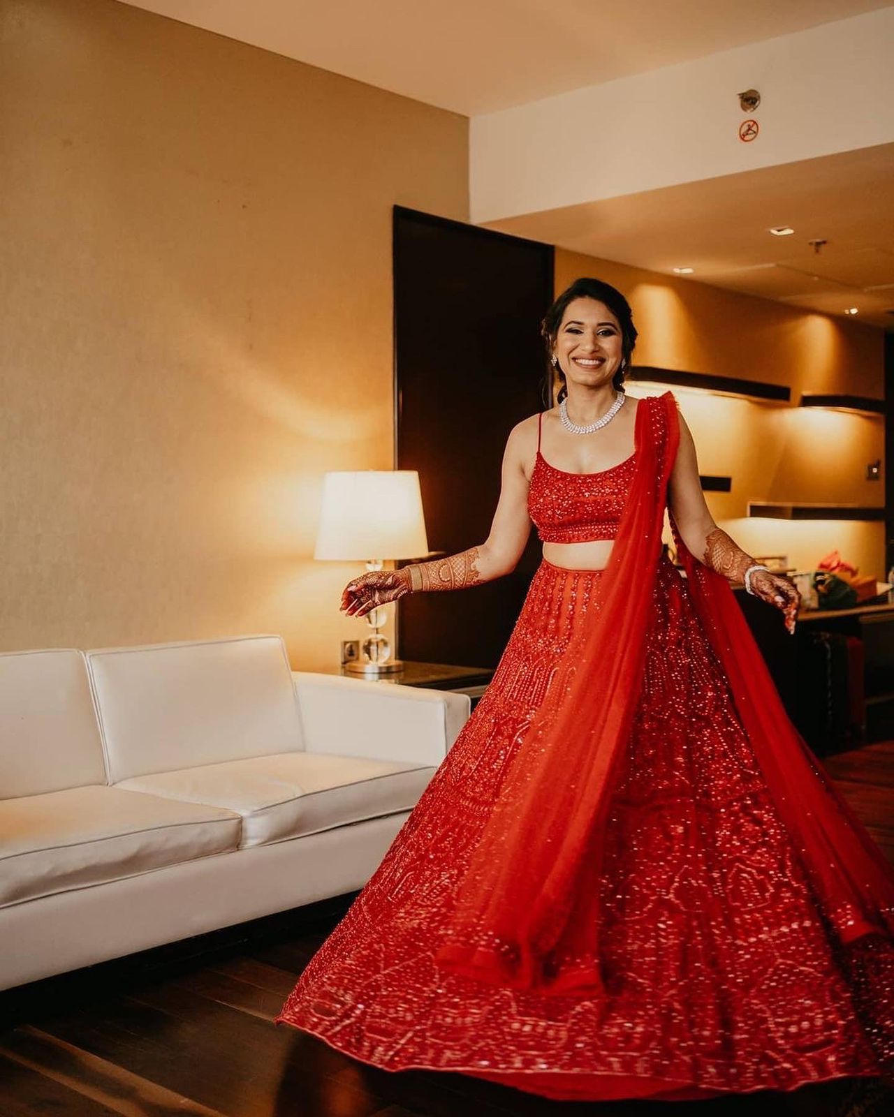 Haute Red Lehenga Choli