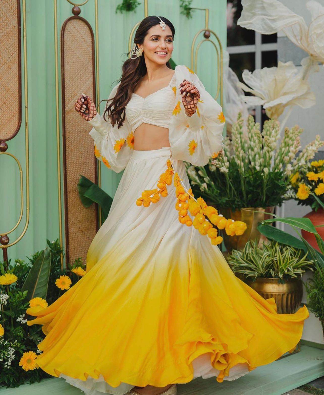 Joyful Yellow Lehenga Choli