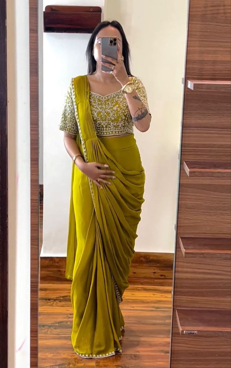 Ready To Wear Patta Saree