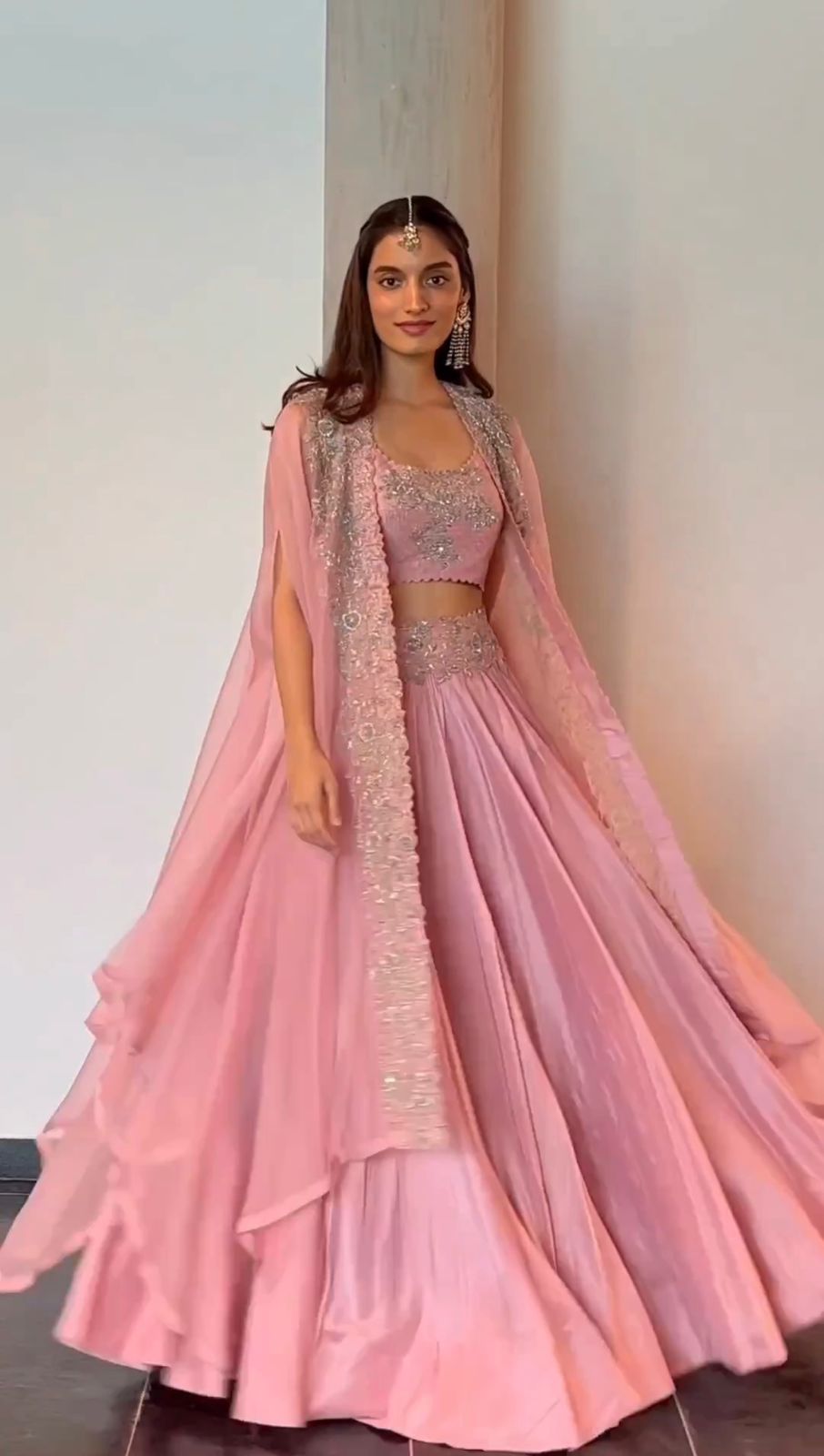 Shrug Style Kalidaar Lehenga Set