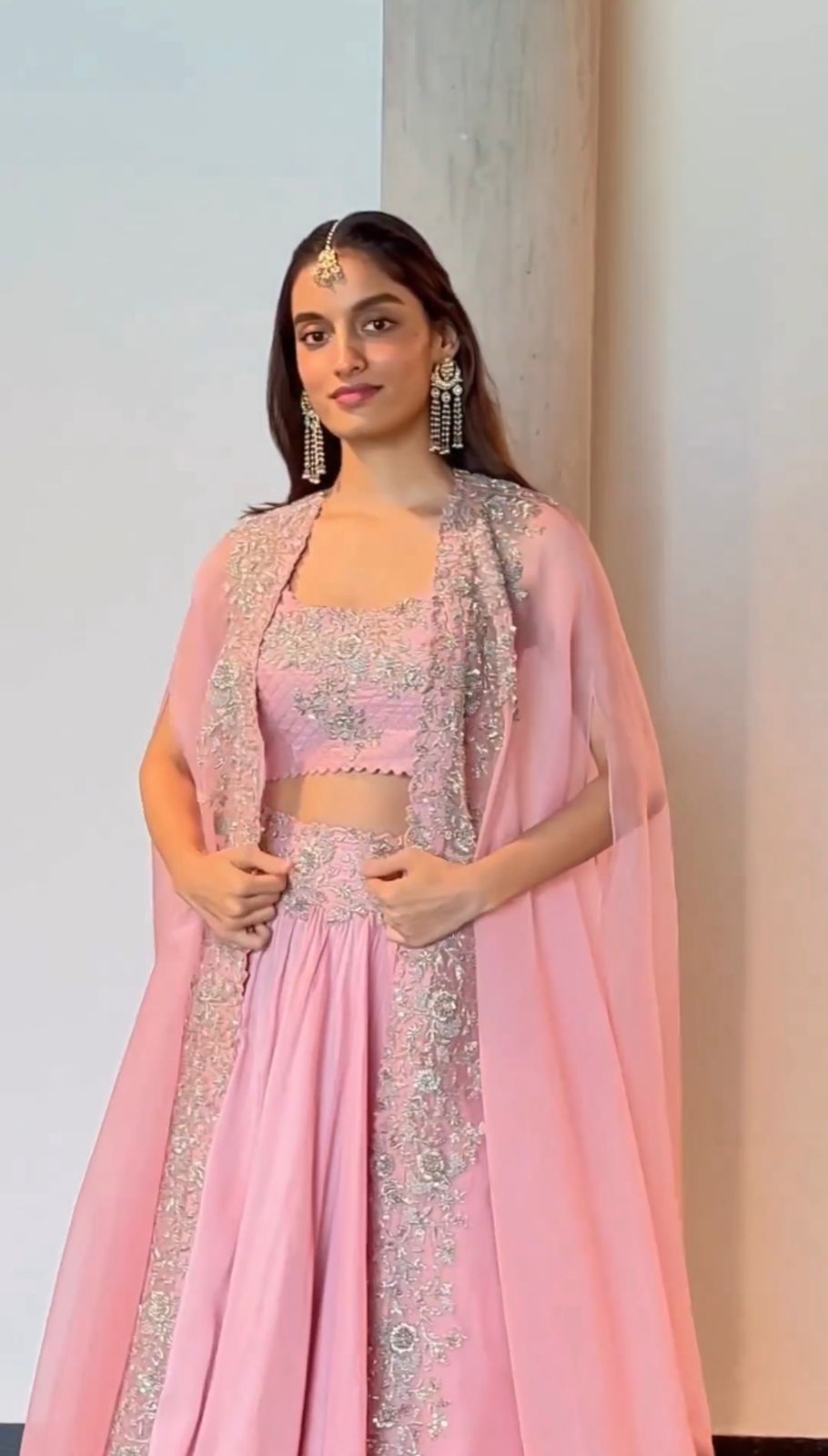 Shrug Style Kalidaar Lehenga Set