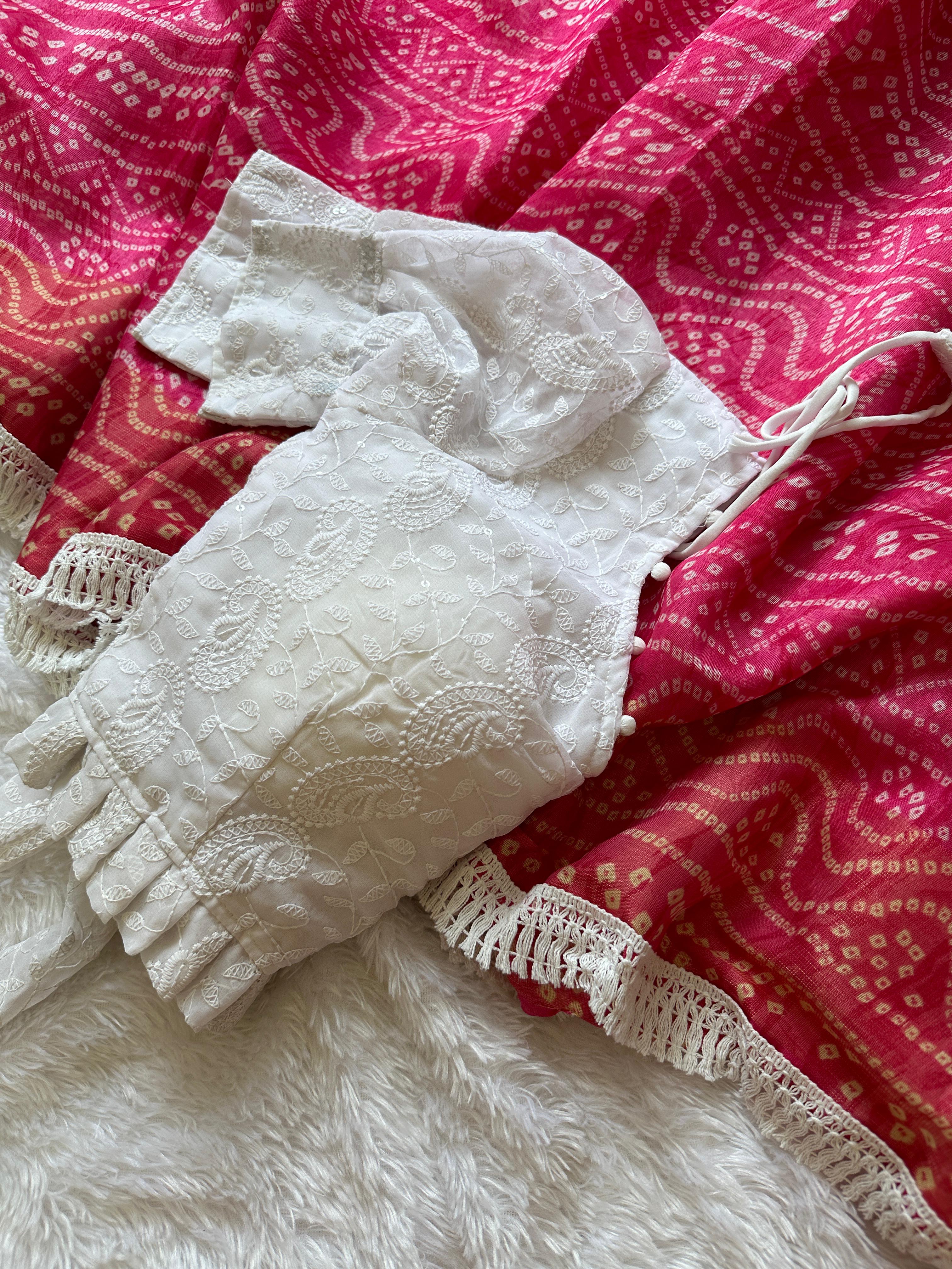 Summertime Tinted Bandhej Sarees
