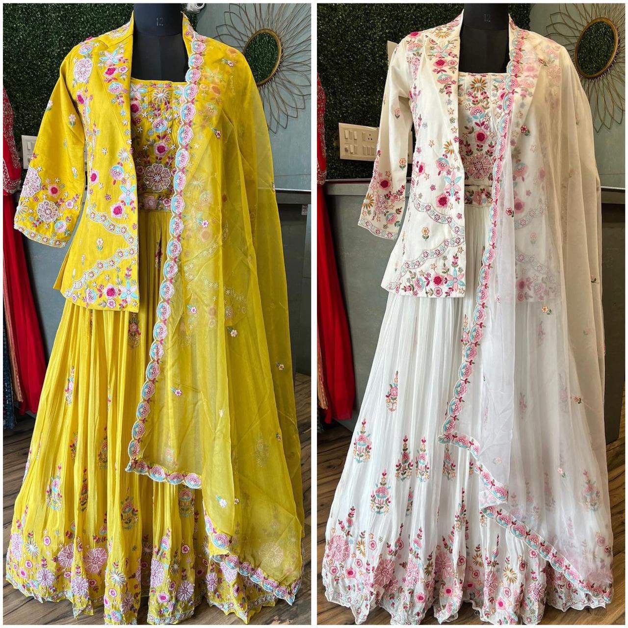 Viyan Splendor Jacket Style Lehenga