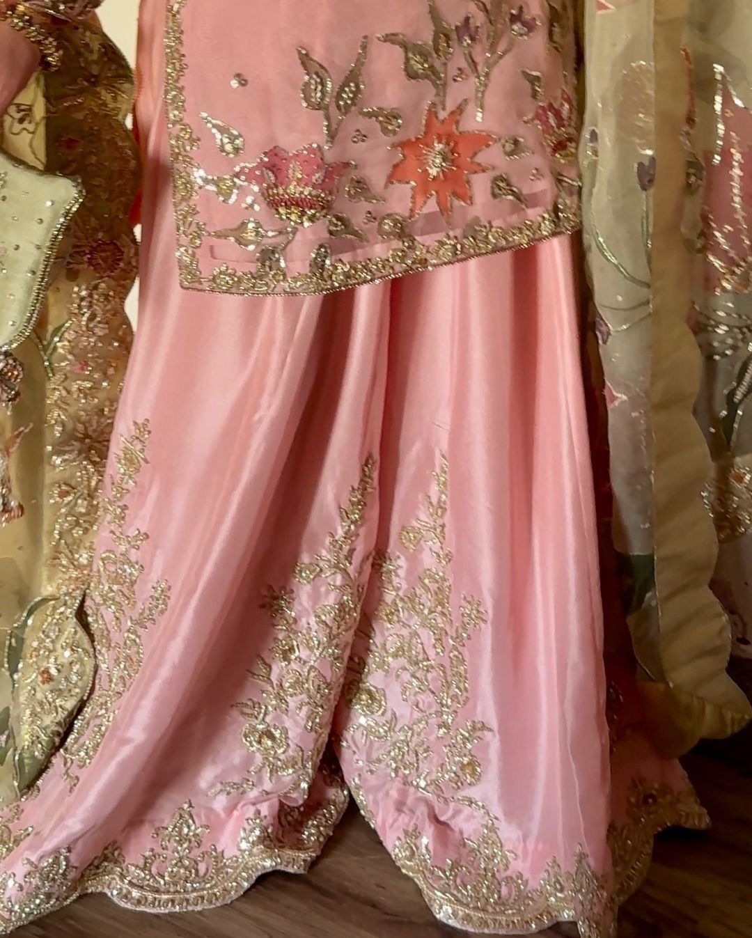 Shandar Pink Sharara Set