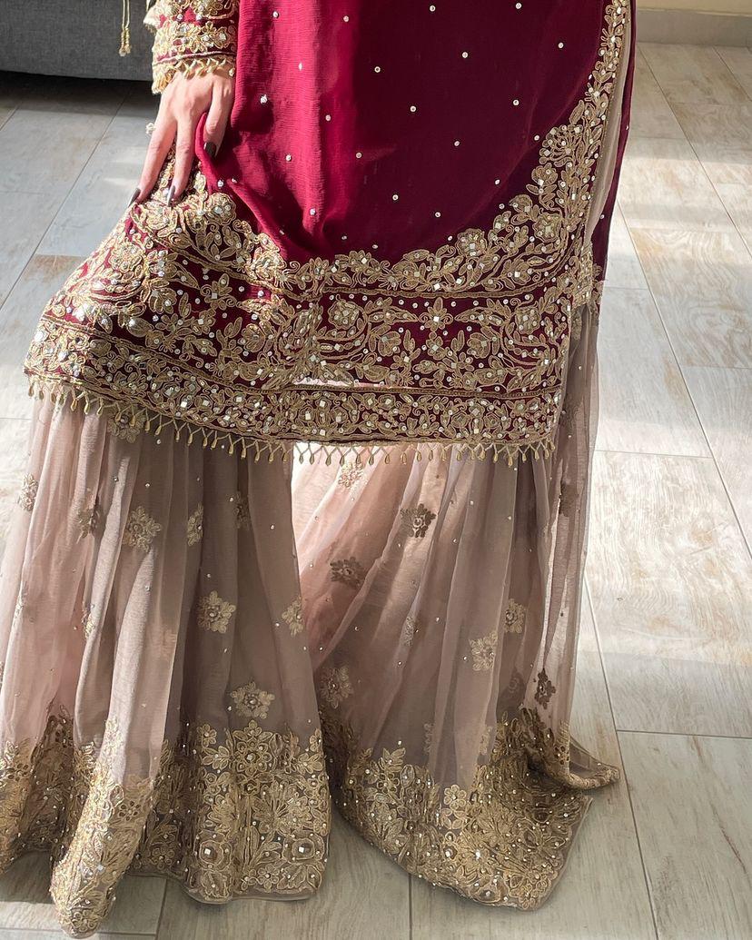 Velour Vision Gharara Set
