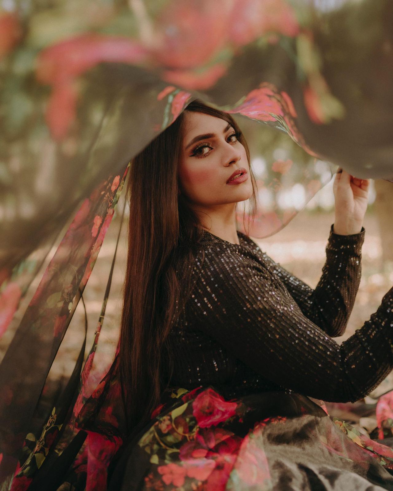 Rose Radiance Floral Printed Lehenga Choli