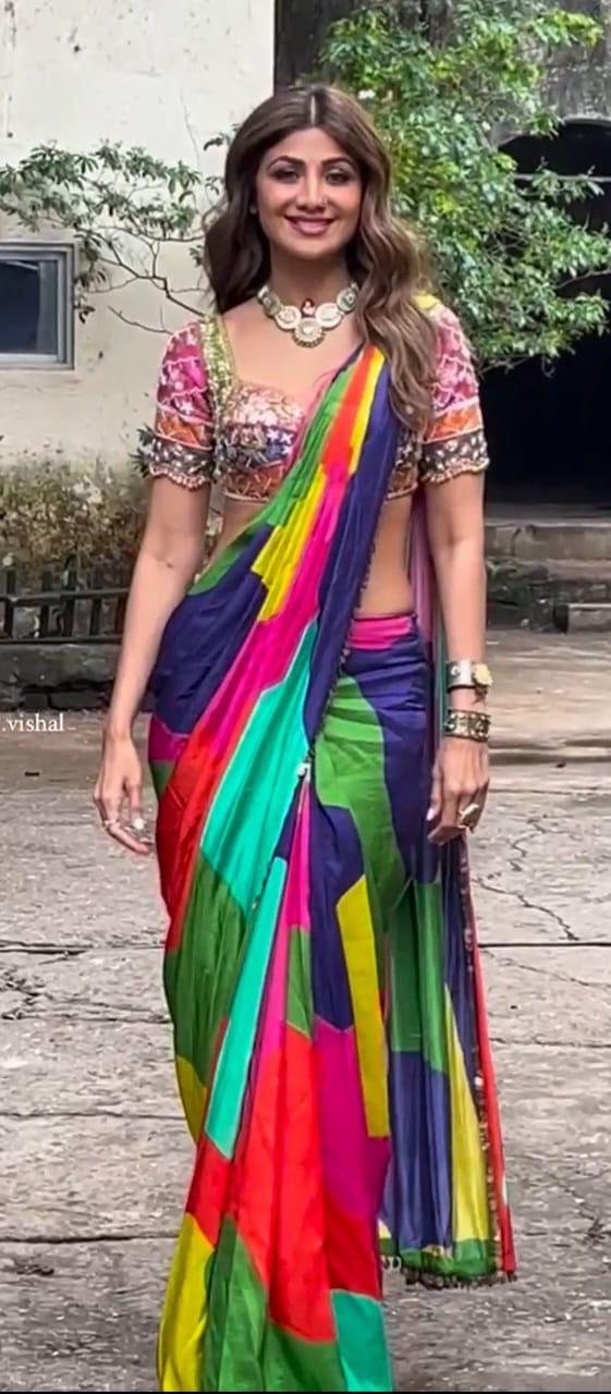 Shilpa Shetty Inspired Ready To Wear Saree