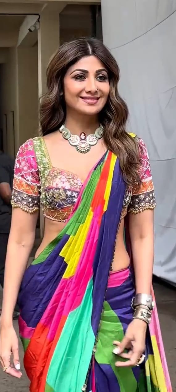 Shilpa Shetty Inspired Ready To Wear Saree