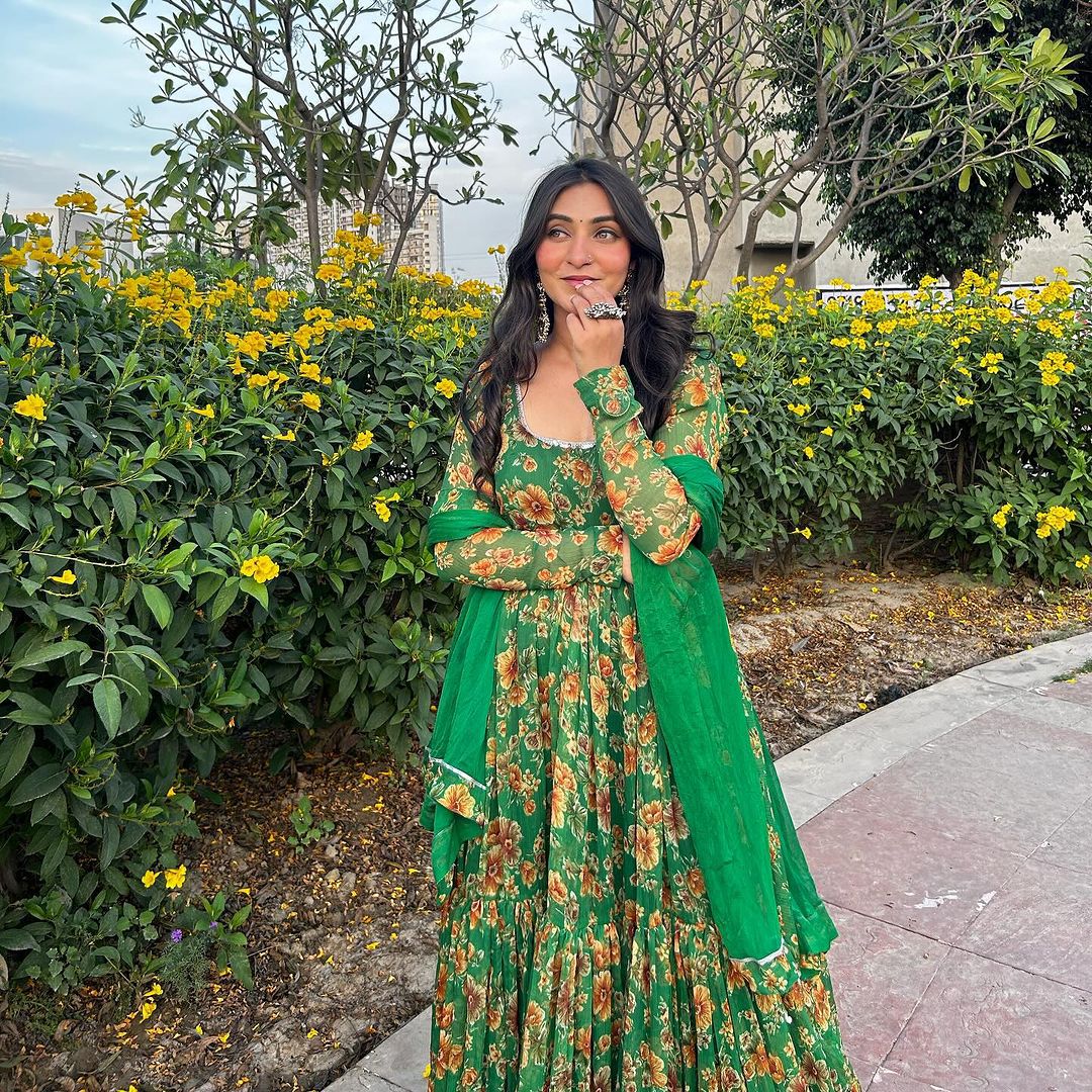 Imperial Bloom Anarkali Gown