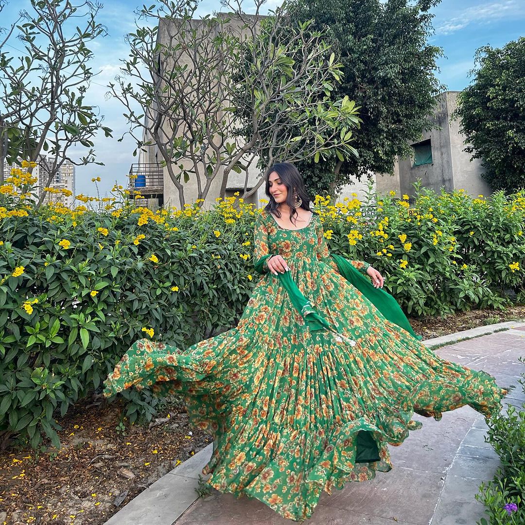Imperial Bloom Anarkali Gown