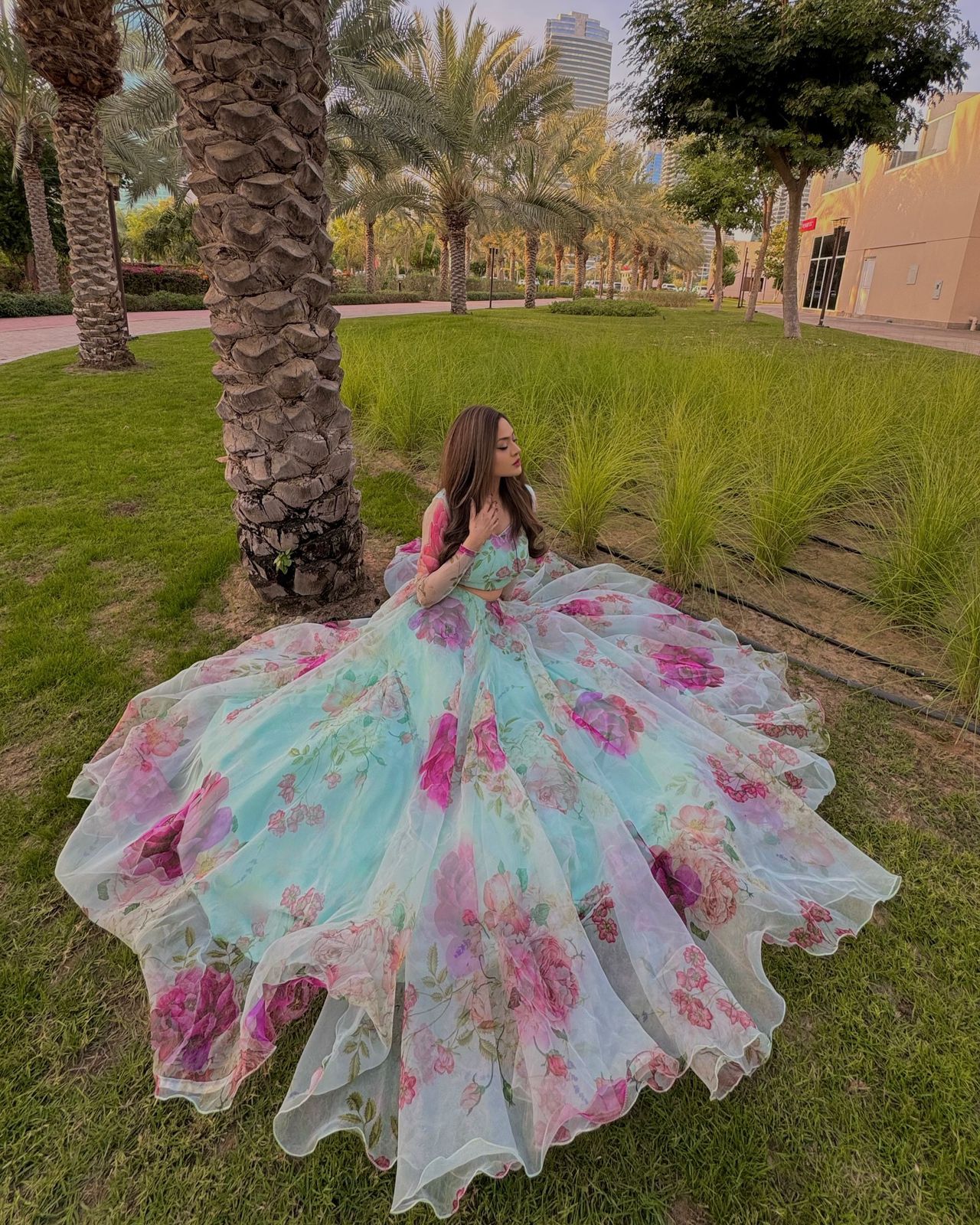 Dreamscape Floral Printed Lehenga Set