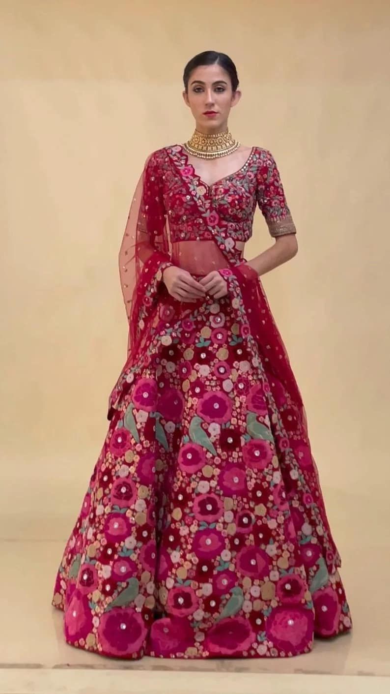 Floral Fantasy Lehenga Set