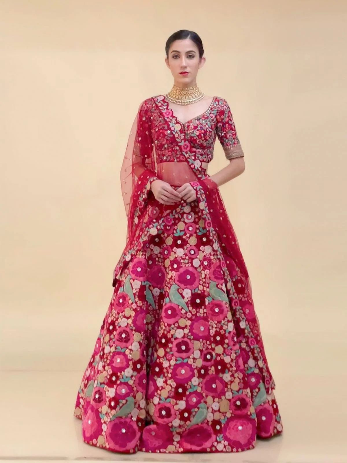 Floral Fantasy Lehenga Set