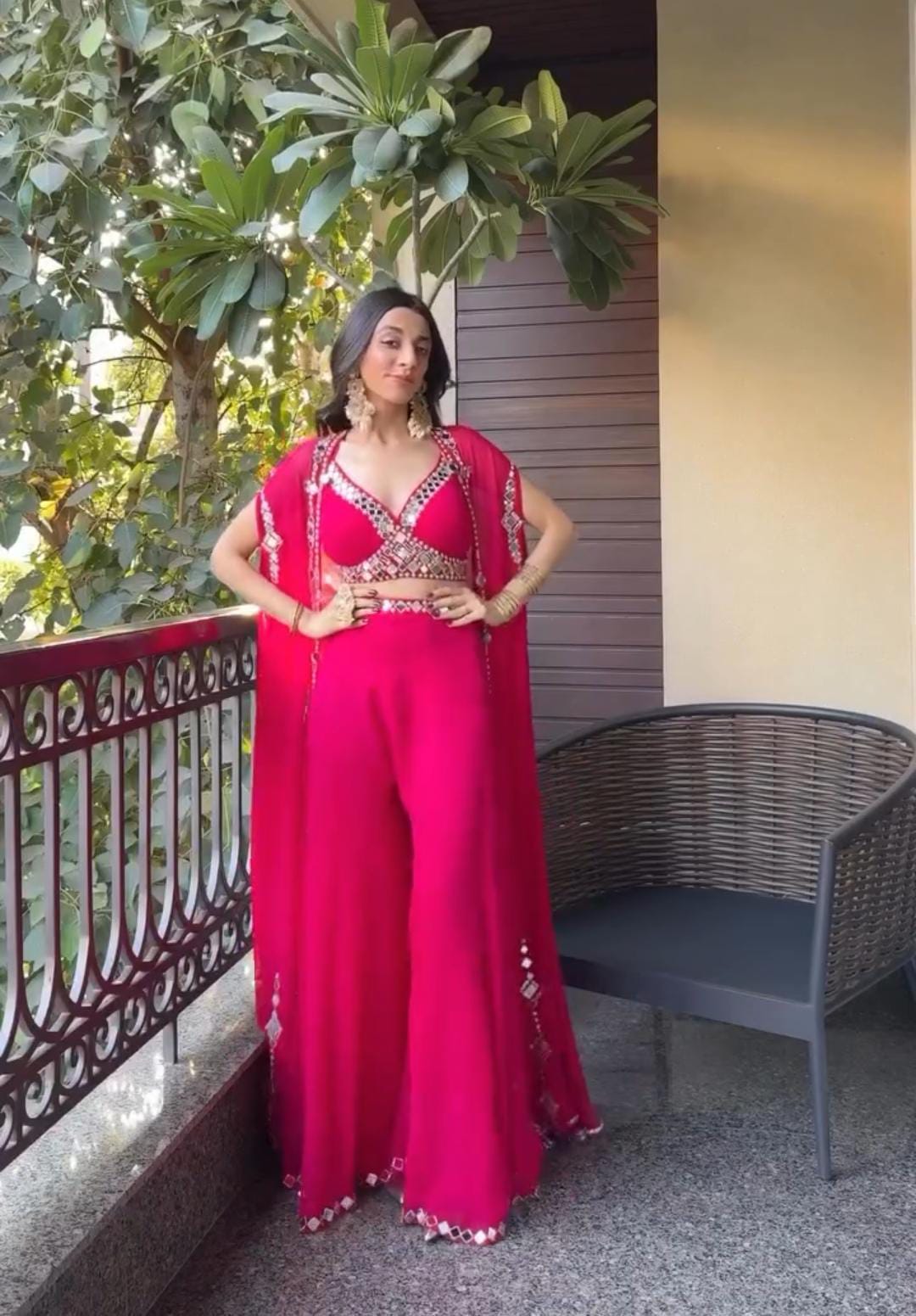 Razzle Pink Three Piece Jacket Set