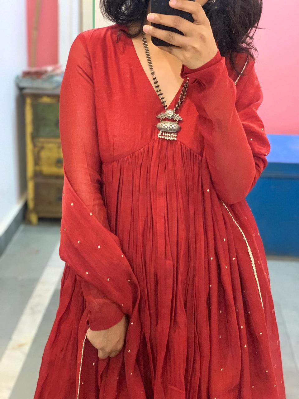 Simple Hasina Anarkali Set