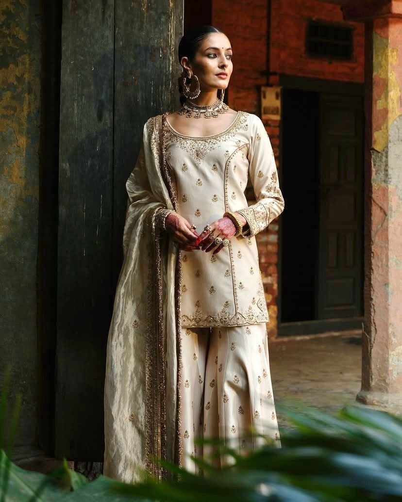 Nazar Gold Silk Salwar Suit