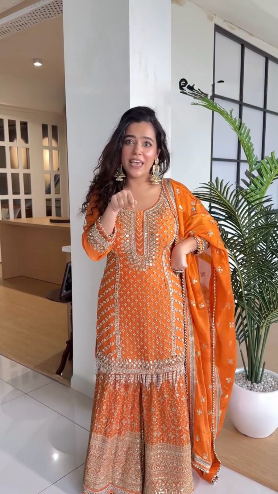 Citrus Dream Sharara Set