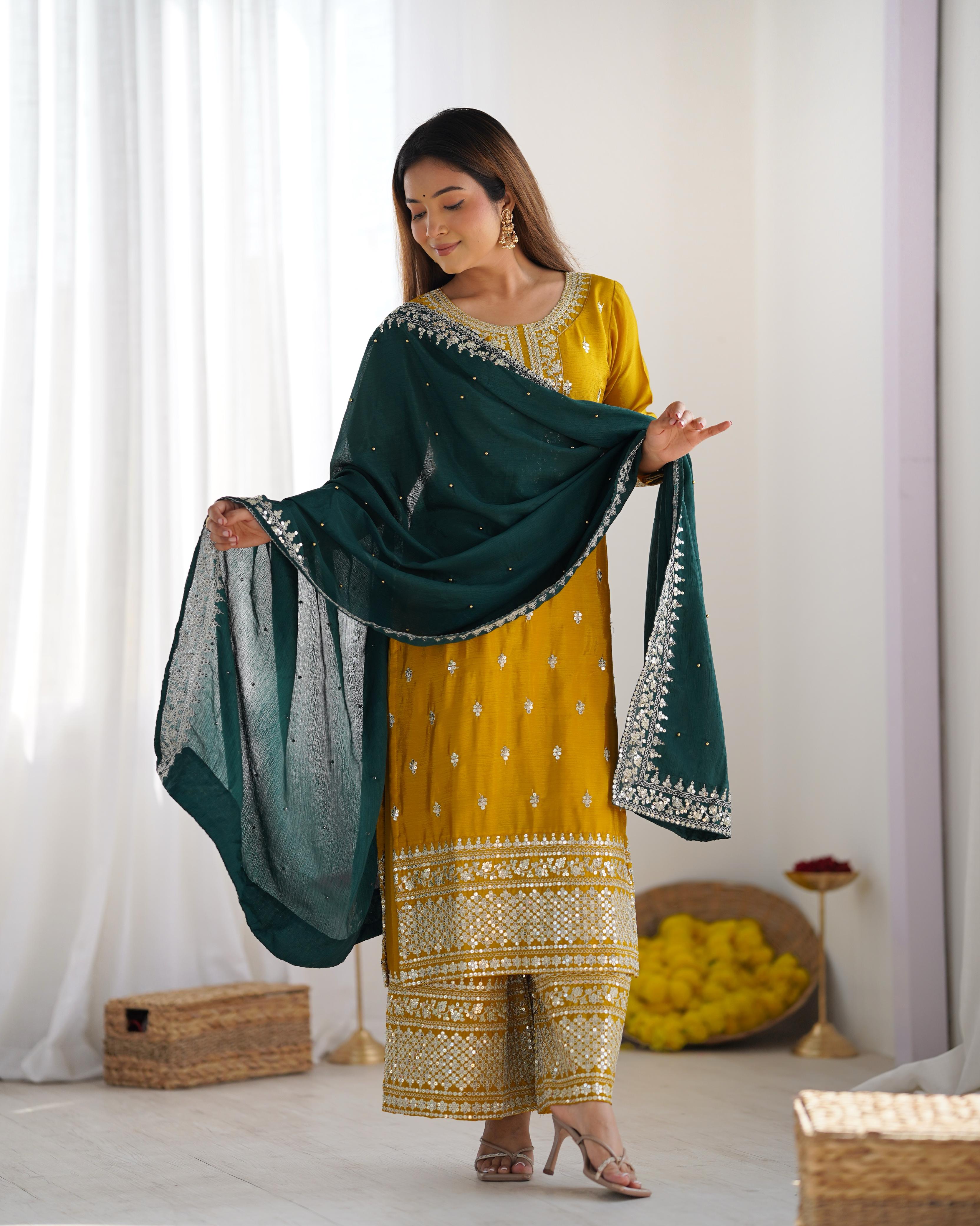 Indigo Sunbeam Salwar Suit