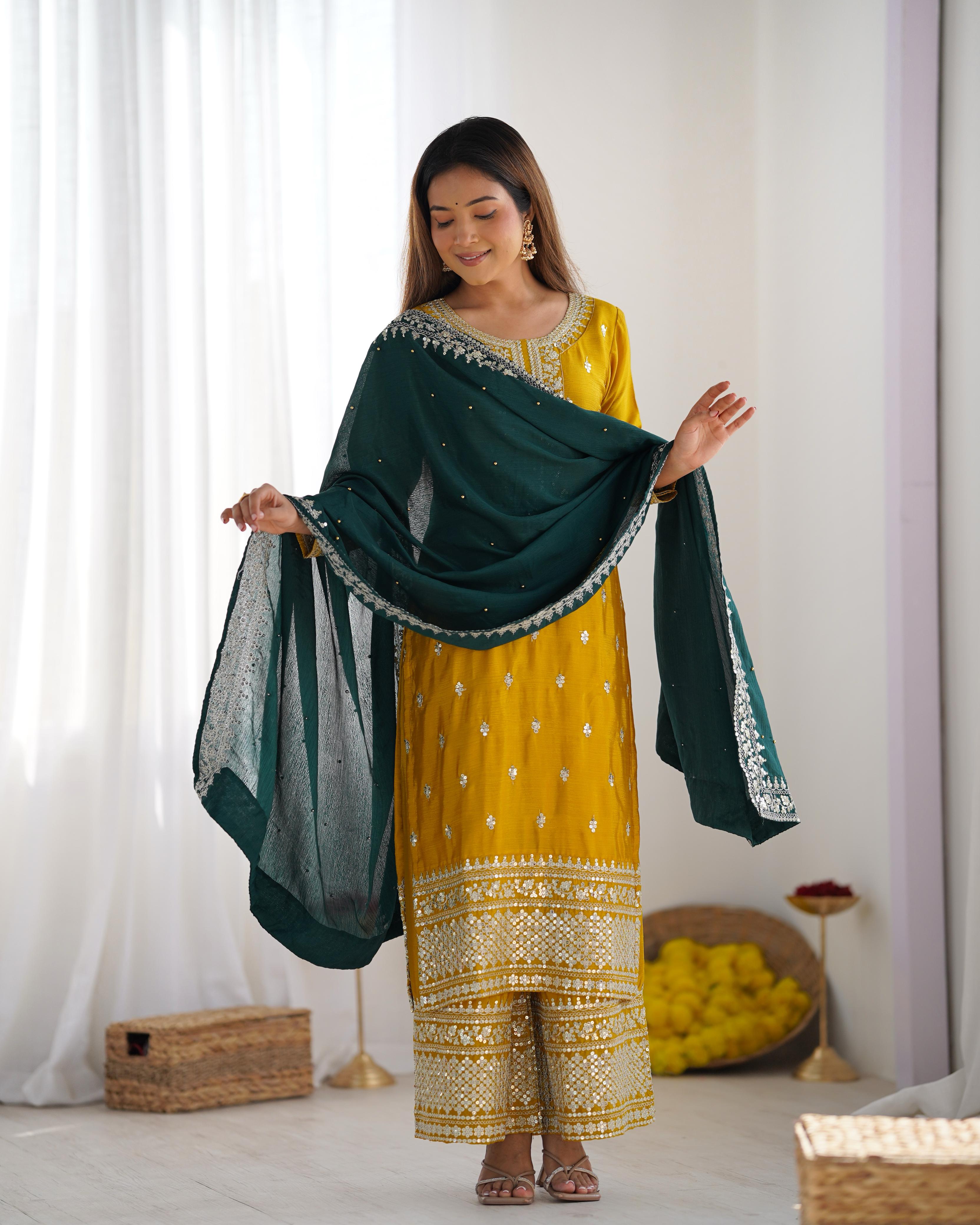 Indigo Sunbeam Salwar Suit