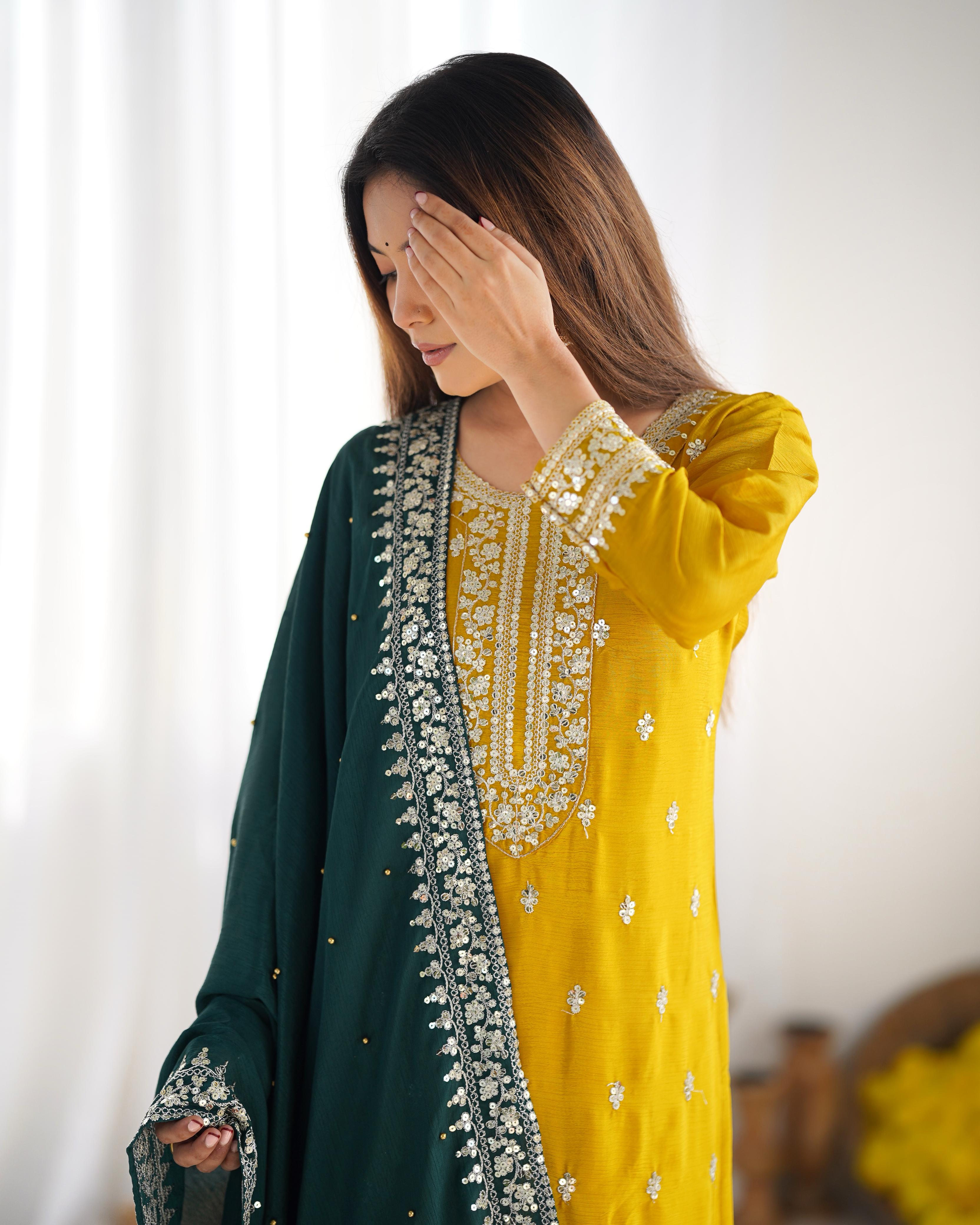 Indigo Sunbeam Salwar Suit