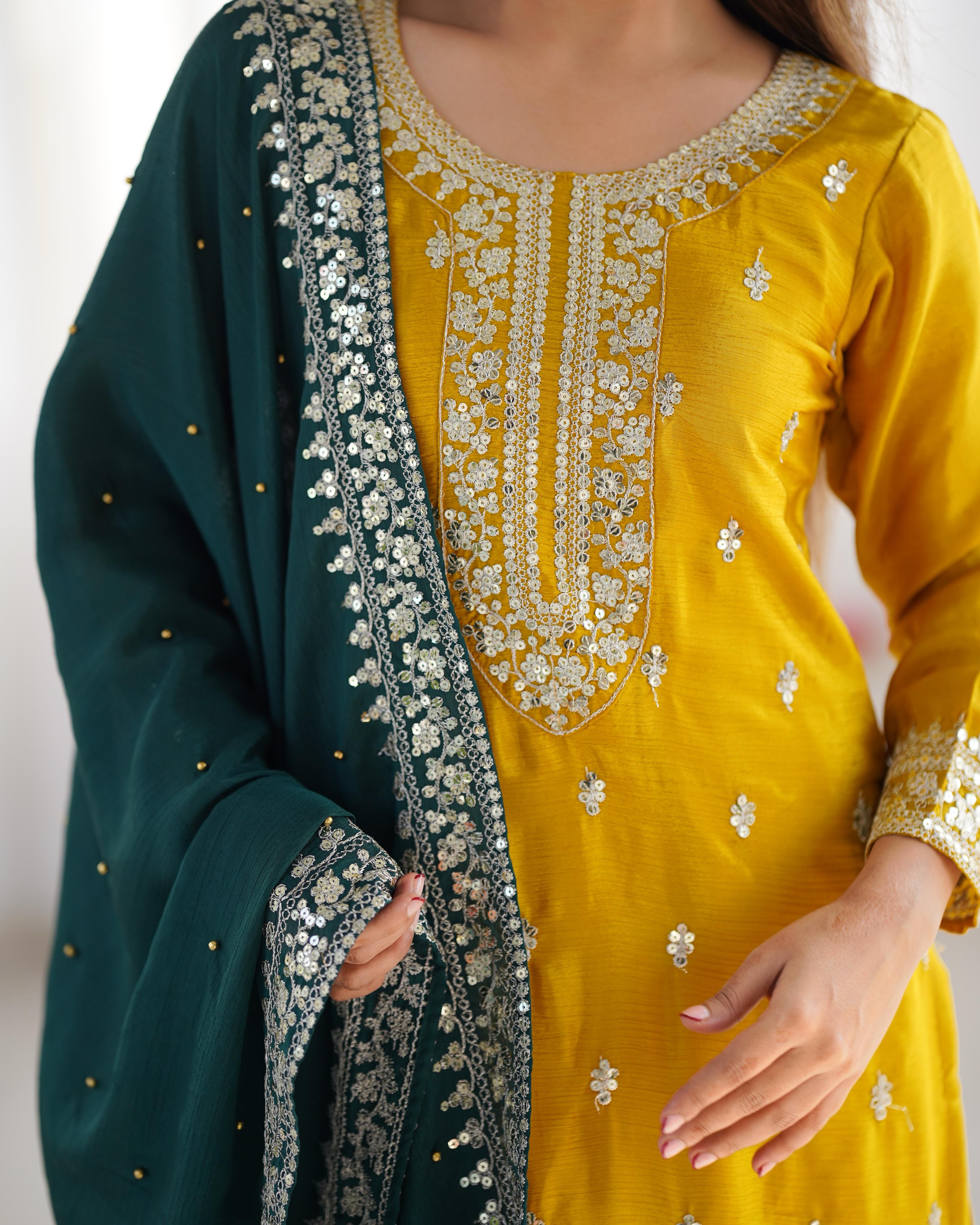 Indigo Sunbeam Salwar Suit