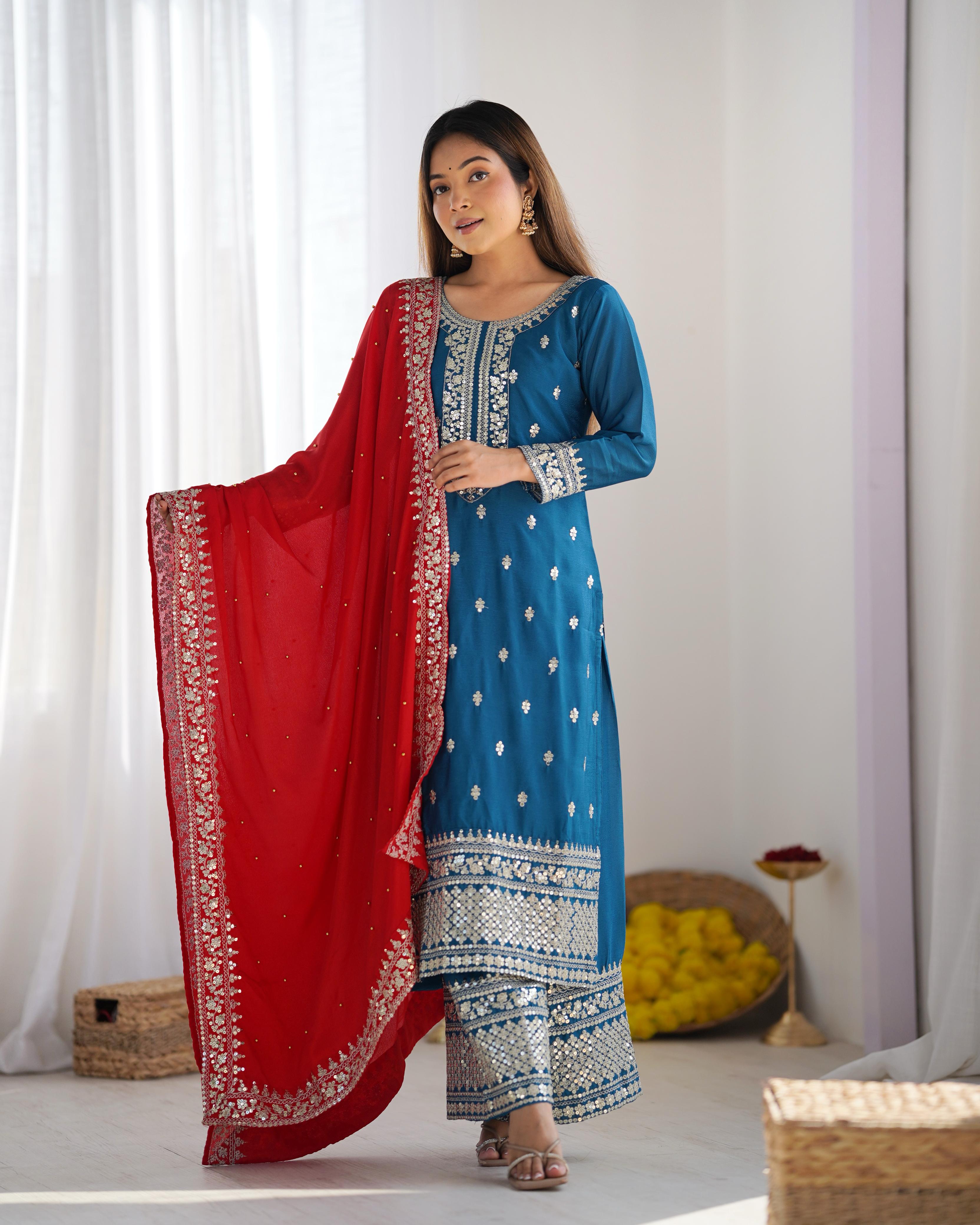 Indigo Sunbeam Salwar Suit