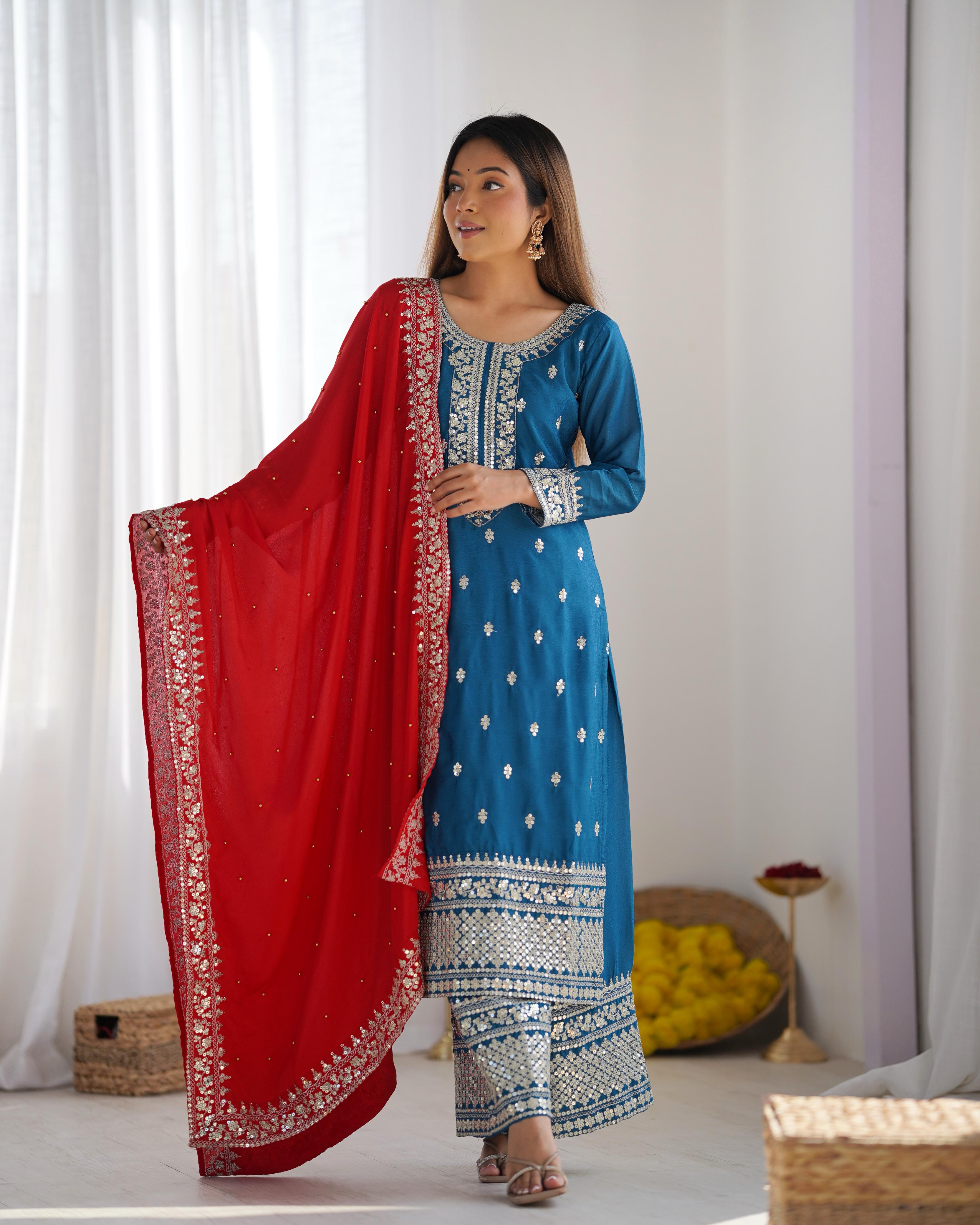 Indigo Sunbeam Salwar Suit
