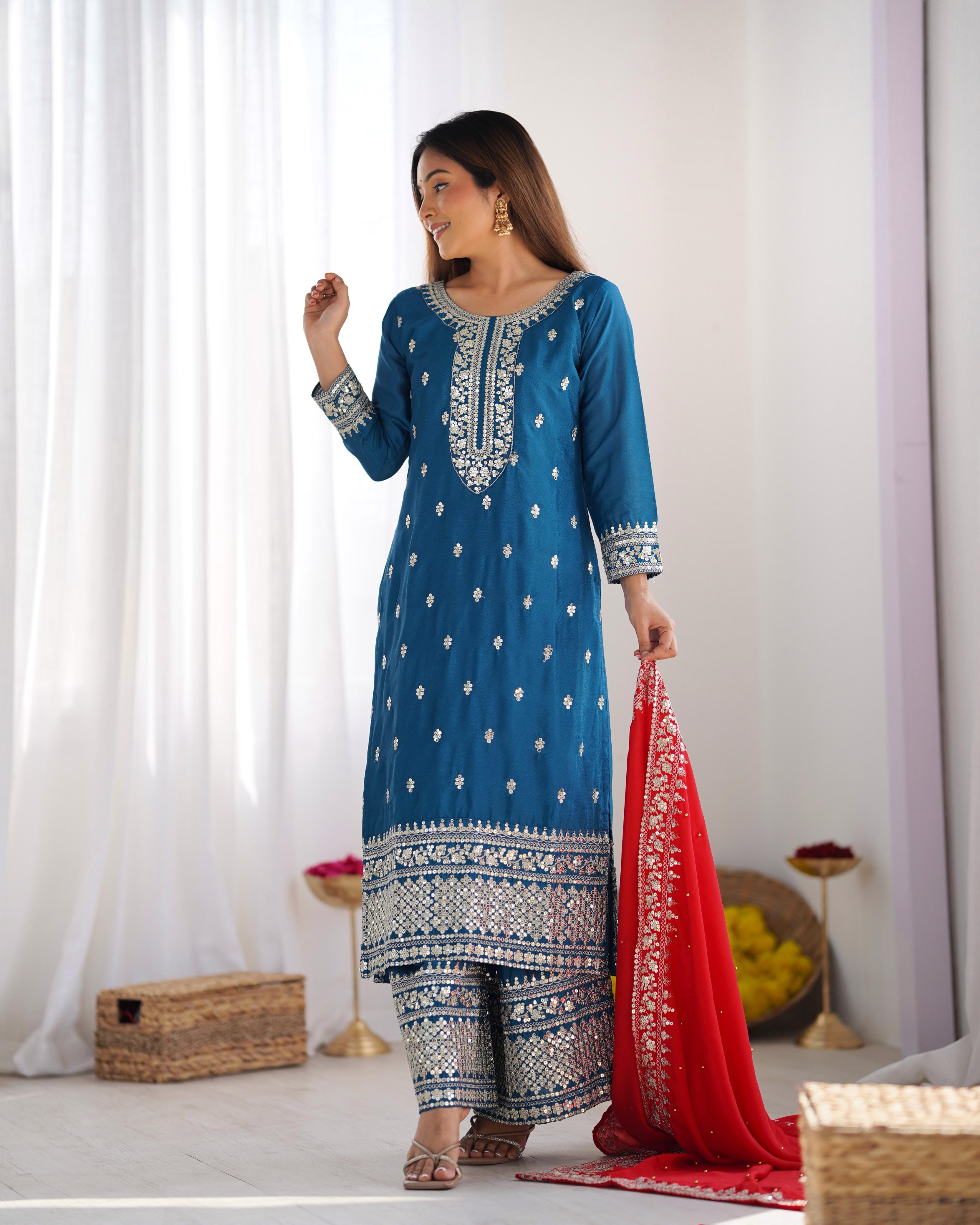 Indigo Sunbeam Salwar Suit