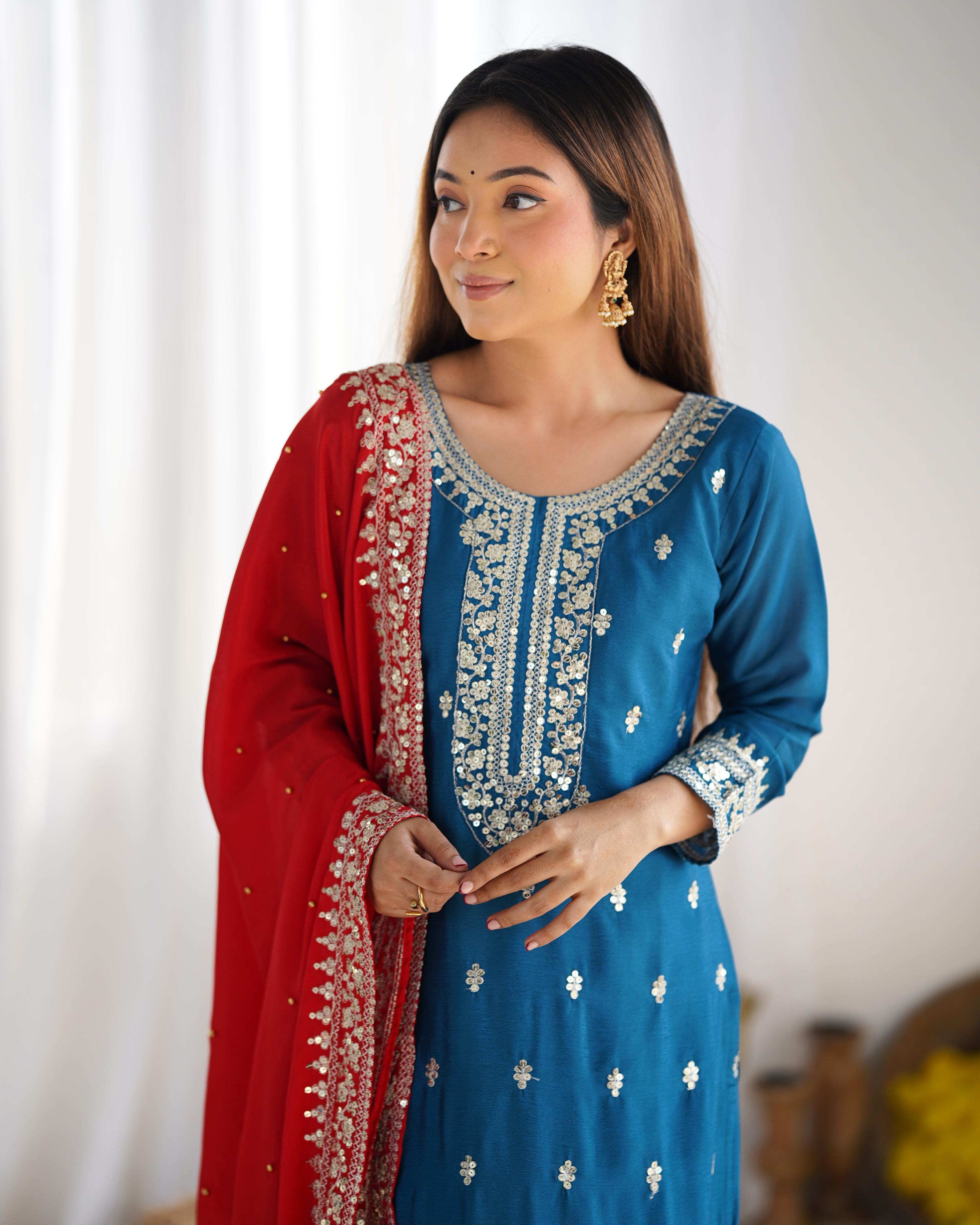 Indigo Sunbeam Salwar Suit