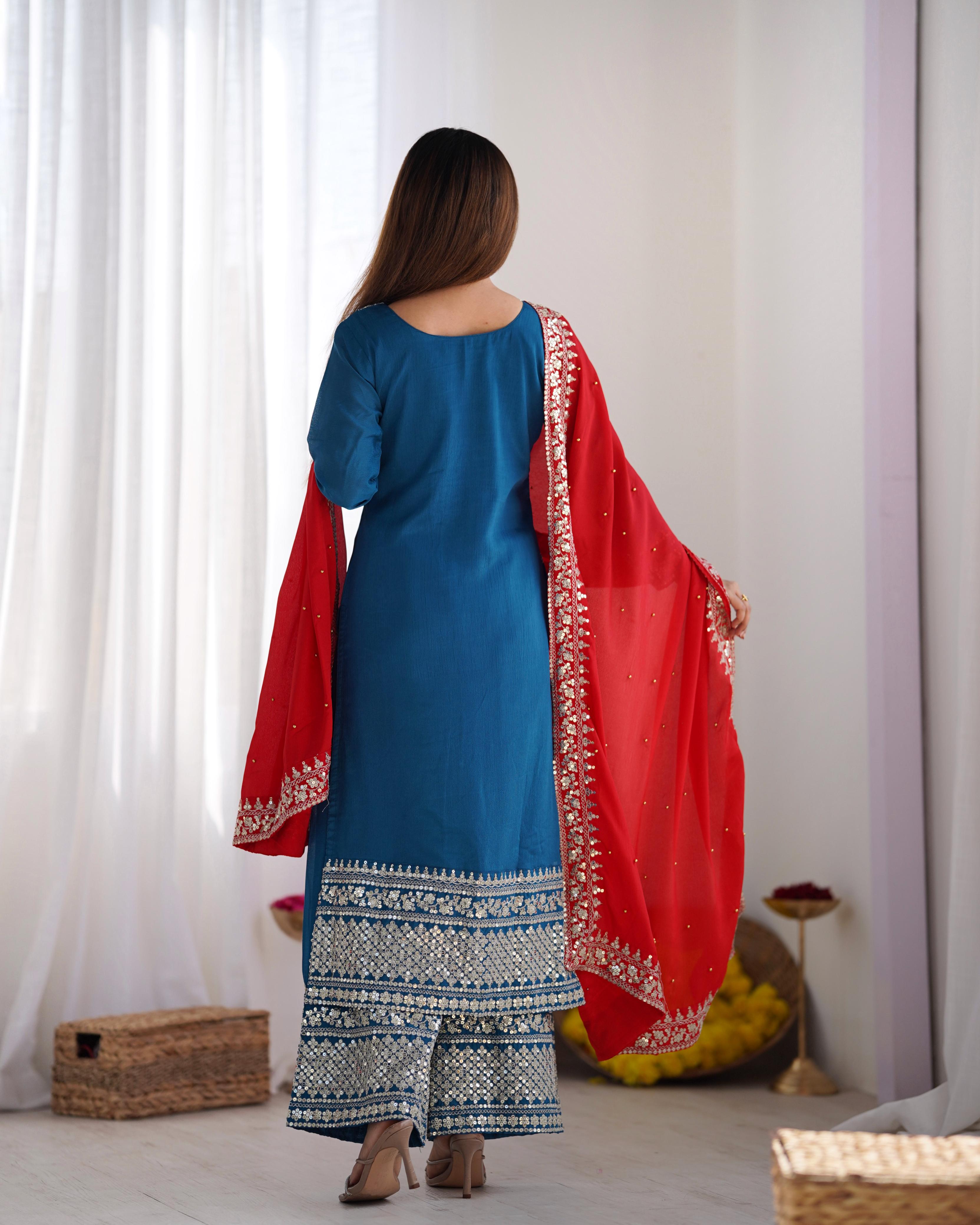 Indigo Sunbeam Salwar Suit