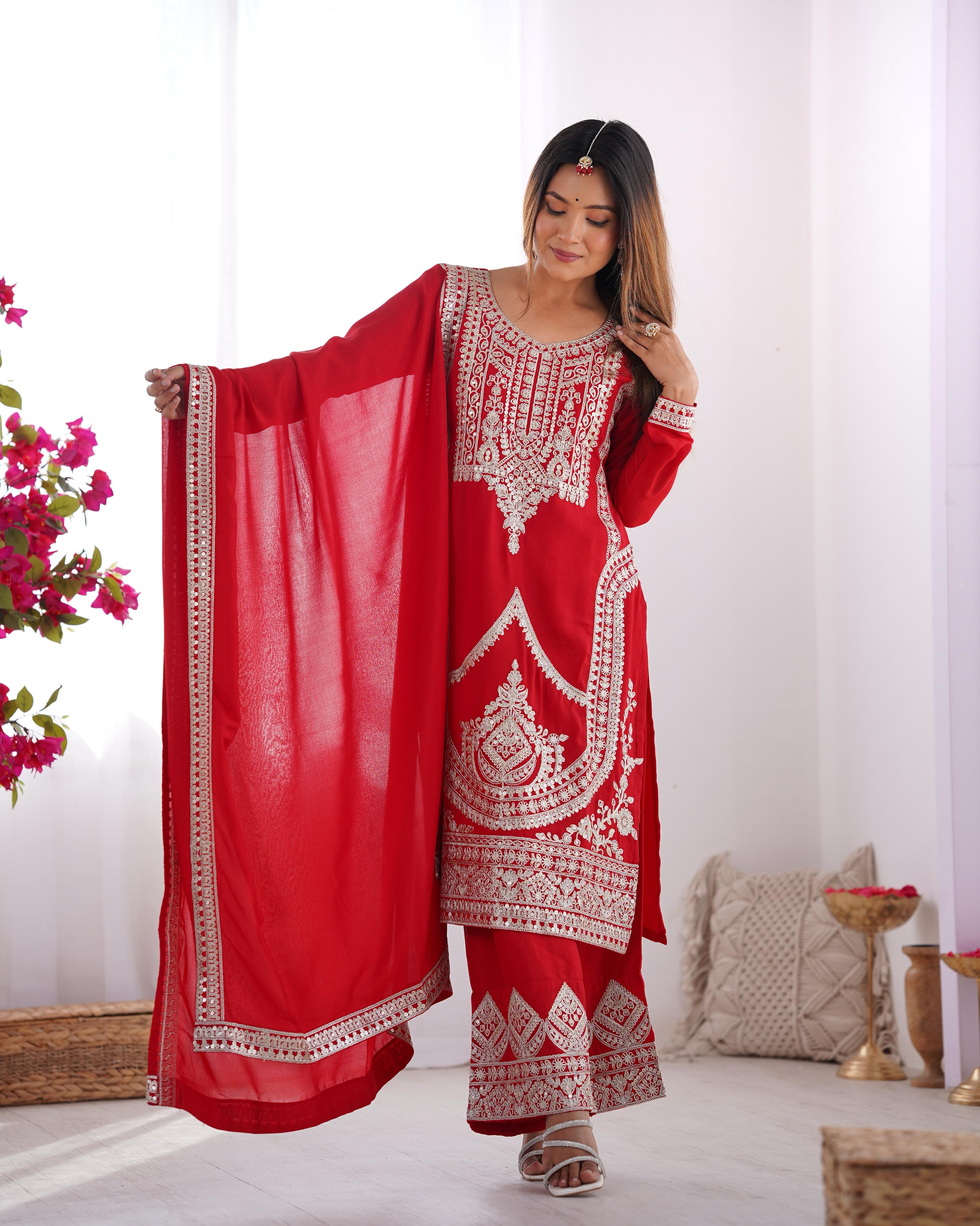 Rosy Reverie Salwar Suit