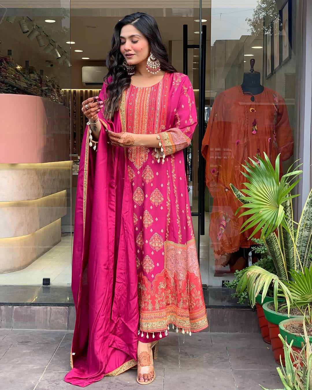 Reshmi Pink Pakistani Salwar Suit