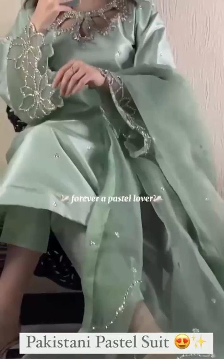 Pastel Floral Pakistani Salwar Suit