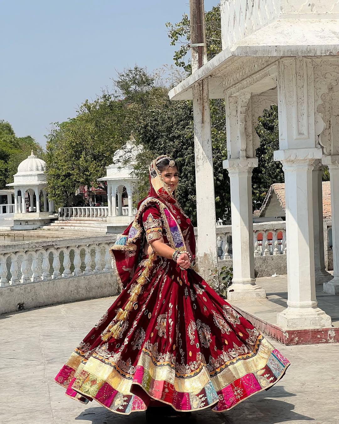 Jodhpuri Jalwa Navratri Lehenga Choli