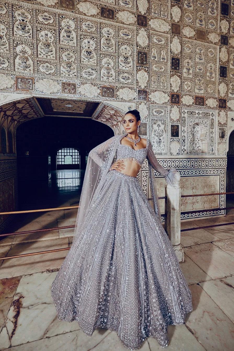 Ashen Allure Lehenga Choli