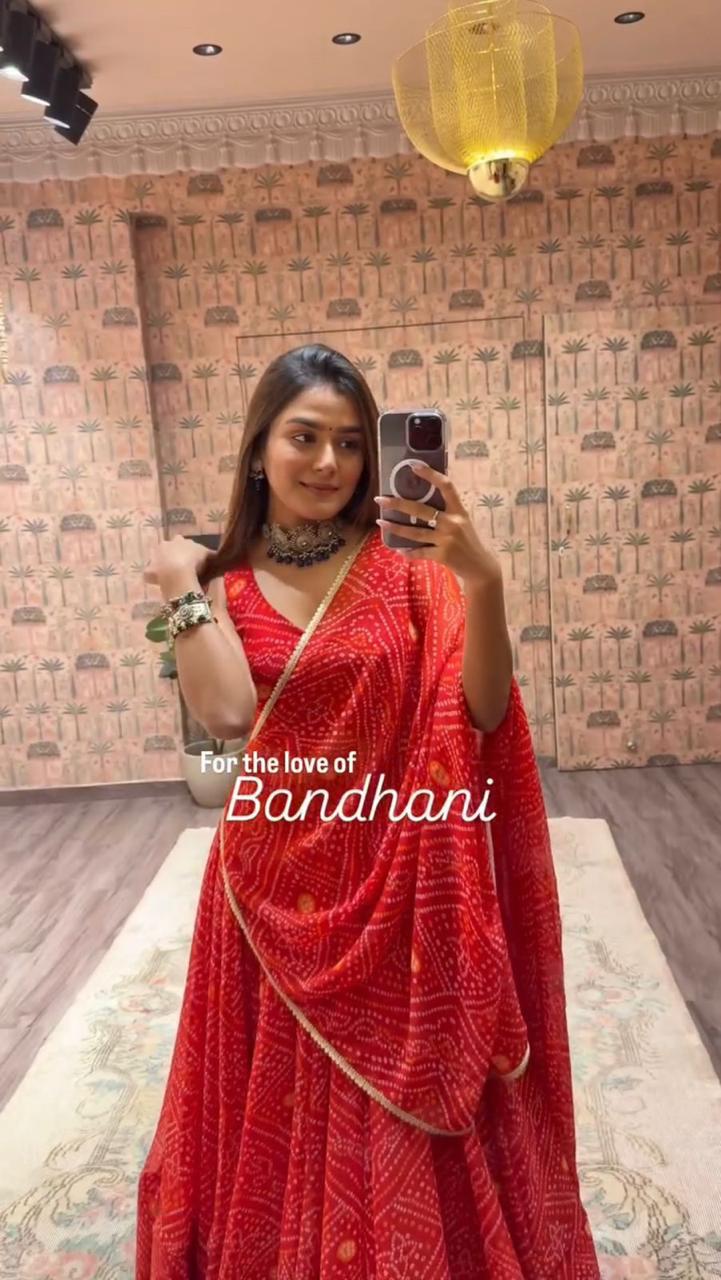 Dholida Chakra Choli Navratri Lehenga Choli