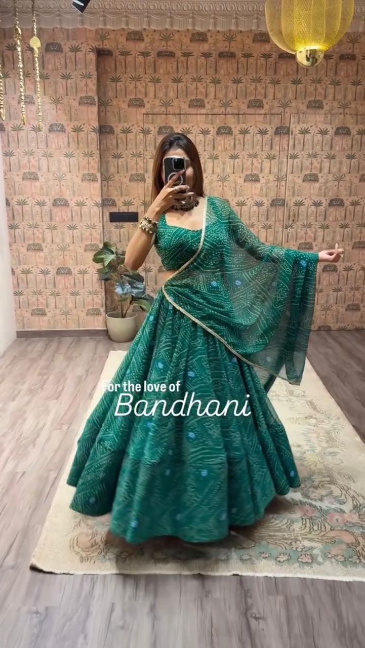 Dholida Chakra Choli Navratri Lehenga Choli