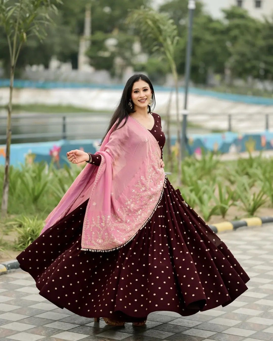 Reyaah Style Rayon Navratri Lehenga Choli
