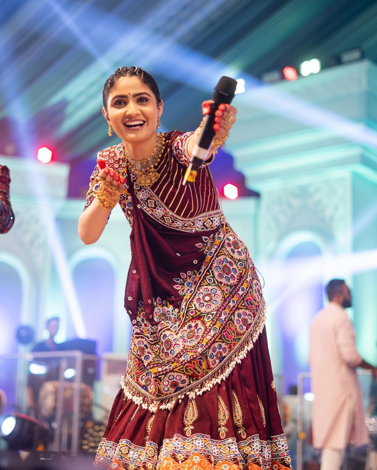 Ajrakh Aura Navratri Lehenga Choli