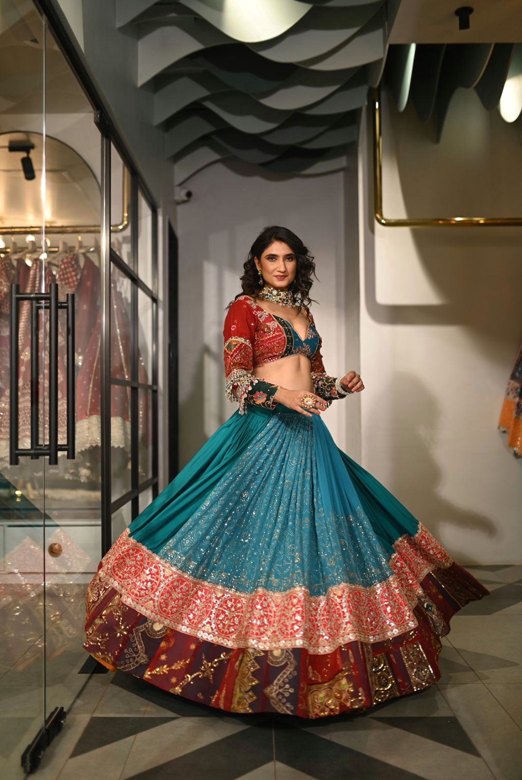 Ghaghra Gatha Navratri Lehenga Choli